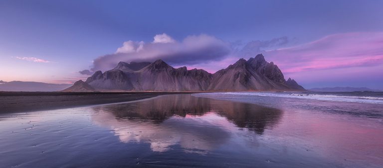 paysage en Islande, reflets sur l'eau
