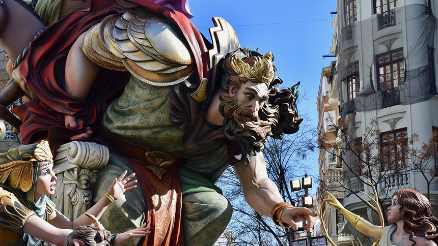 Las fallas carnaval de Valence