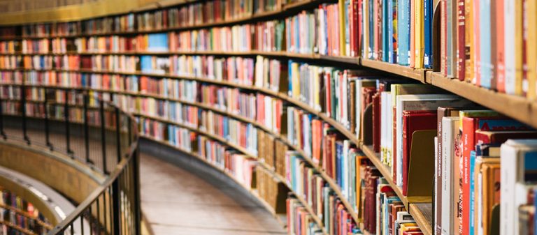 librairie avec de nombreux livres