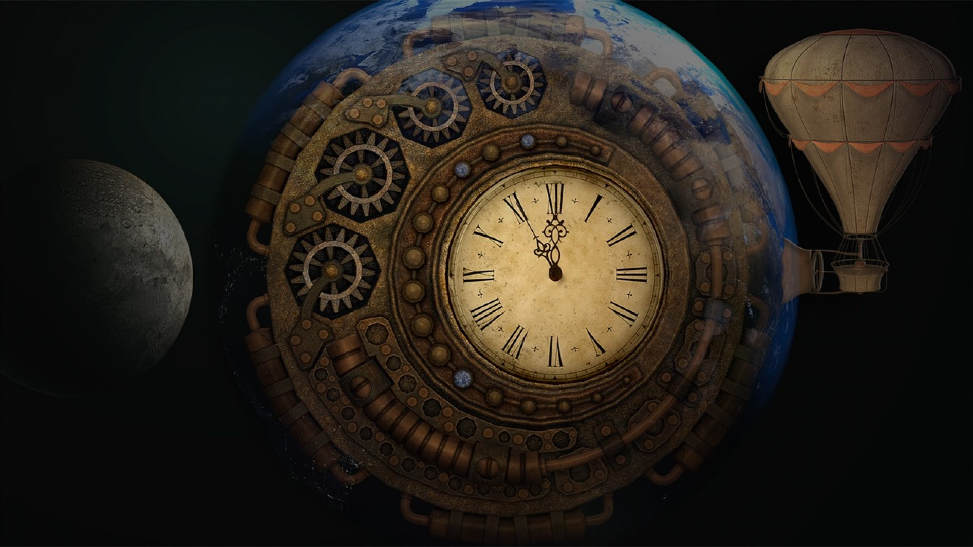 horloge, planet et escape game