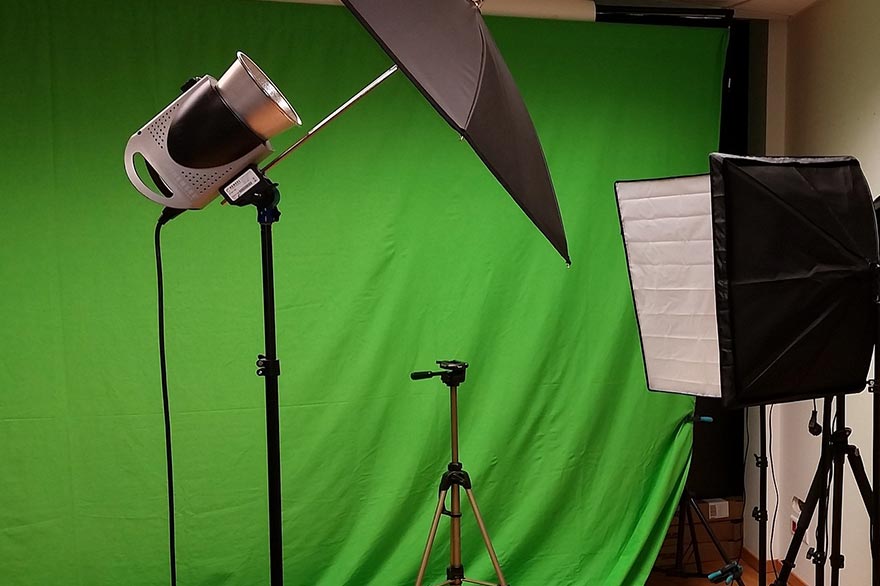 Fond vert pour studio incrustation vidéo