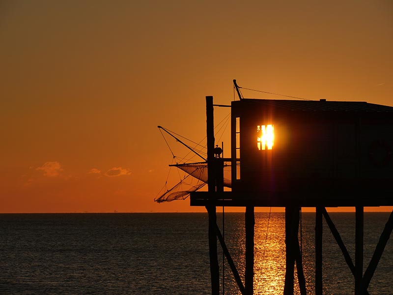 Carrelet de pêche à La Rochelle