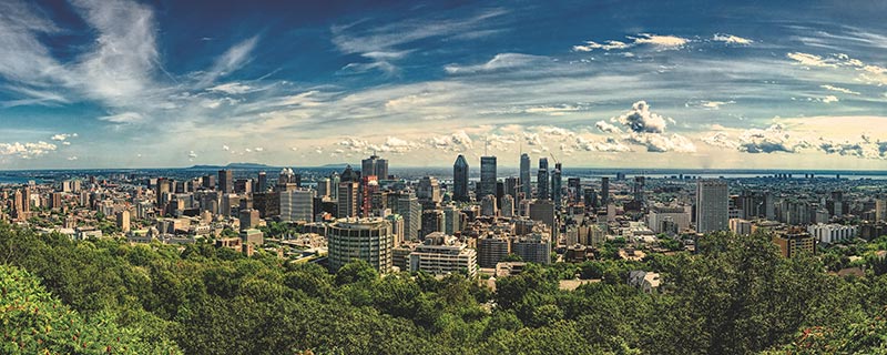 Panorama ville de Montréal