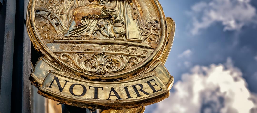 Panonceau office notarial