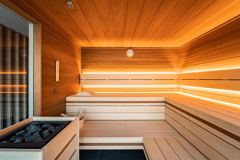 cabine de sauna de luxe