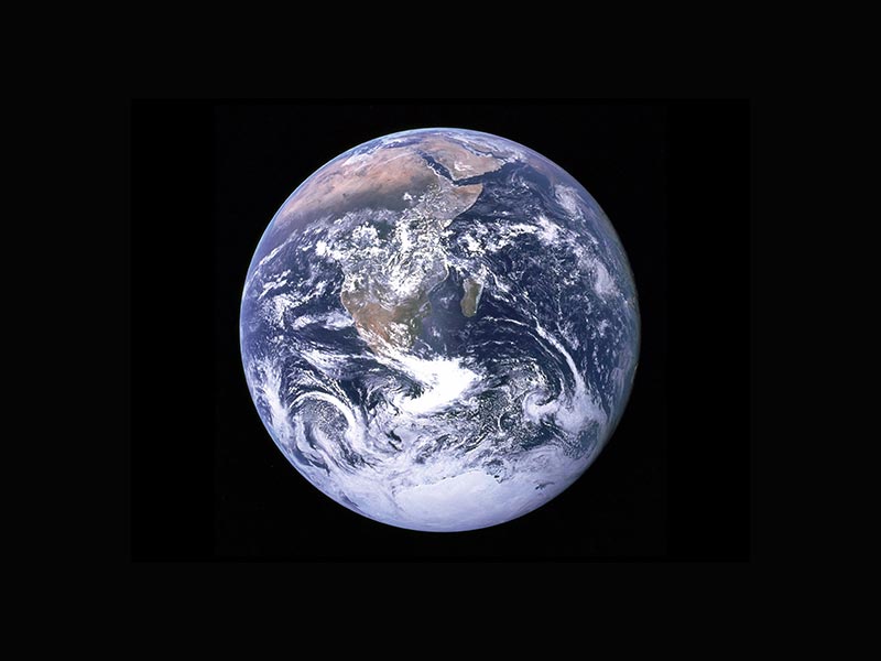 Terre vue de l'espace, photo de la NASA