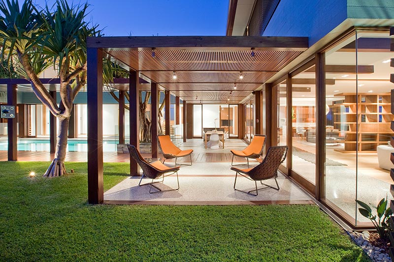 pergola dans un hôtel de luxe