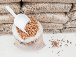 stocker granulés pour le chauffage en hiver